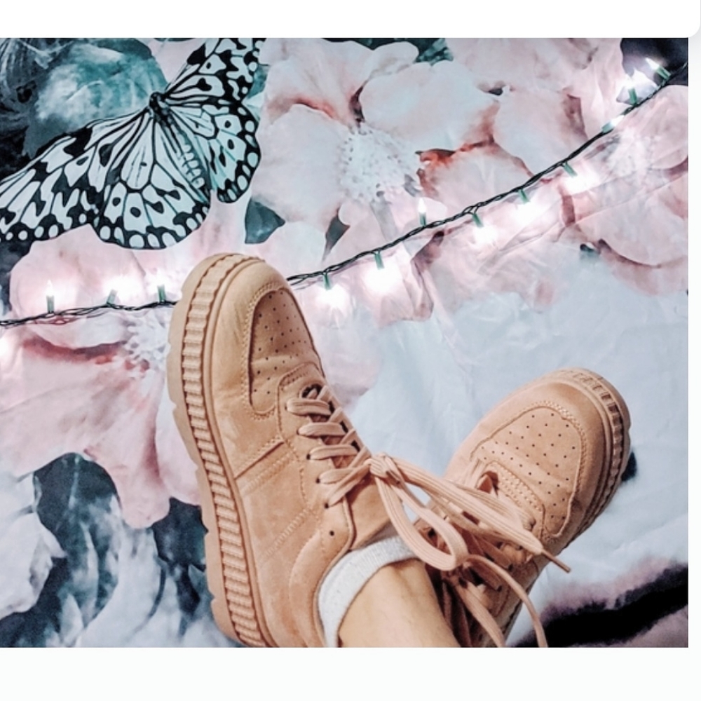 Lusso Platform Chunky Pink Fashion Sneakers